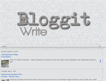 Tablet Screenshot of bloggitwrite.blogspot.com