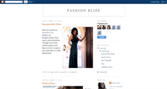 Desktop Screenshot of fashionblisss.blogspot.com