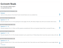 Tablet Screenshot of gwinnettreads.blogspot.com