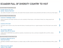 Tablet Screenshot of ecuador-full-of-diversity-country.blogspot.com