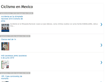 Tablet Screenshot of ciclismomexico.blogspot.com