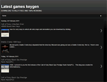 Tablet Screenshot of latestgameskeygen.blogspot.com