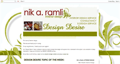Desktop Screenshot of nikaramlidesigndesire.blogspot.com