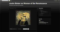 Desktop Screenshot of justinbieberasrenaissancewomen.blogspot.com