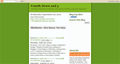 Desktop Screenshot of fourthdownand5.blogspot.com