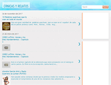 Tablet Screenshot of cronicasyrelatos.blogspot.com