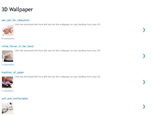 Tablet Screenshot of 3dwallpaper001.blogspot.com