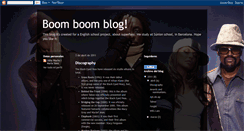 Desktop Screenshot of boomboomblack.blogspot.com