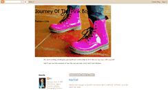 Desktop Screenshot of journeyofthepinkboots.blogspot.com