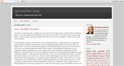 Desktop Screenshot of grzesieklog.blogspot.com