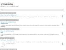 Tablet Screenshot of grzesieklog.blogspot.com
