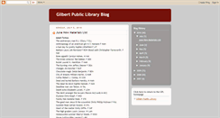 Desktop Screenshot of gilbertpubliclibrarymn.blogspot.com