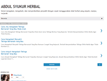 Tablet Screenshot of abdulsyukurherbal.blogspot.com