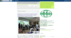 Desktop Screenshot of centreforenvironmentdevelopment.blogspot.com