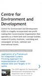 Mobile Screenshot of centreforenvironmentdevelopment.blogspot.com