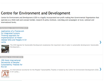 Tablet Screenshot of centreforenvironmentdevelopment.blogspot.com