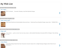 Tablet Screenshot of micheleswishlist.blogspot.com