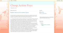 Desktop Screenshot of cheapactiontoys.blogspot.com