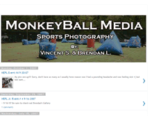Tablet Screenshot of monkeyballmedia.blogspot.com
