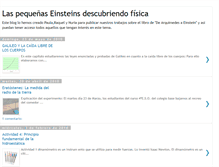 Tablet Screenshot of littleeinsteinsdescubriendofisica.blogspot.com