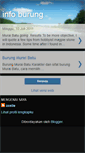 Mobile Screenshot of infoburungmuraibatu.blogspot.com