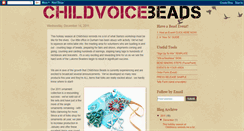 Desktop Screenshot of childvoicebeads.blogspot.com