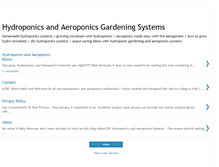 Tablet Screenshot of diy-hydroponics-aeroponics-systems.blogspot.com