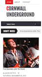Mobile Screenshot of cornwallunderground.blogspot.com