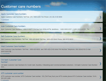 Tablet Screenshot of customercarenumbers4u.blogspot.com