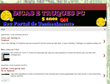 Tablet Screenshot of dicasetruquespc.blogspot.com