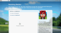 Desktop Screenshot of notizblogmedien.blogspot.com