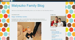 Desktop Screenshot of malyszkofamily.blogspot.com