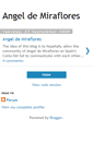 Mobile Screenshot of angeldemiraflores.blogspot.com