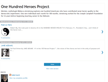 Tablet Screenshot of 100heroesproject.blogspot.com