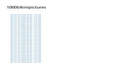 Desktop Screenshot of 1000bikinipictures.blogspot.com