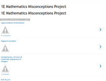 Tablet Screenshot of mathsmisconceptions.blogspot.com