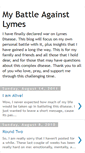 Mobile Screenshot of me-vs-lymes.blogspot.com