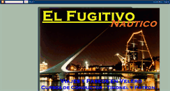 Desktop Screenshot of elfugitivonautico.blogspot.com