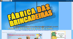 Desktop Screenshot of fabricadasbrincadeiras.blogspot.com