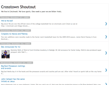 Tablet Screenshot of crosstownshoutout.blogspot.com