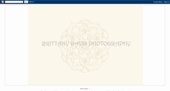 Desktop Screenshot of brittanydavisphotos.blogspot.com