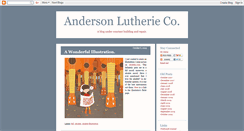 Desktop Screenshot of andersonlutherie.blogspot.com