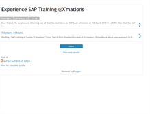 Tablet Screenshot of experiencesaptrainingxmations.blogspot.com