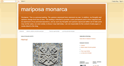 Desktop Screenshot of mariposamonarca2007.blogspot.com