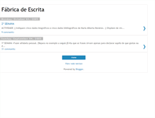 Tablet Screenshot of fabricadeescrita.blogspot.com