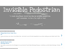 Tablet Screenshot of invisiblepedestrian.blogspot.com