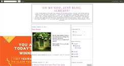 Desktop Screenshot of omgjustblogalready.blogspot.com