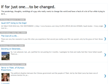 Tablet Screenshot of ifforjustone.blogspot.com