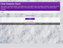 Tablet Screenshot of obatdiabetes-i.blogspot.com