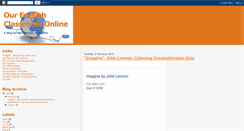Desktop Screenshot of ourenglishclassroomonline.blogspot.com